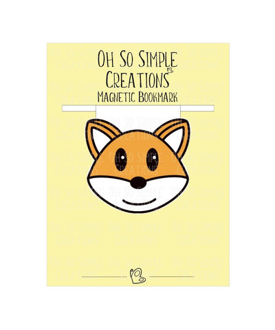 Orange Fox Magnetic Bookmark