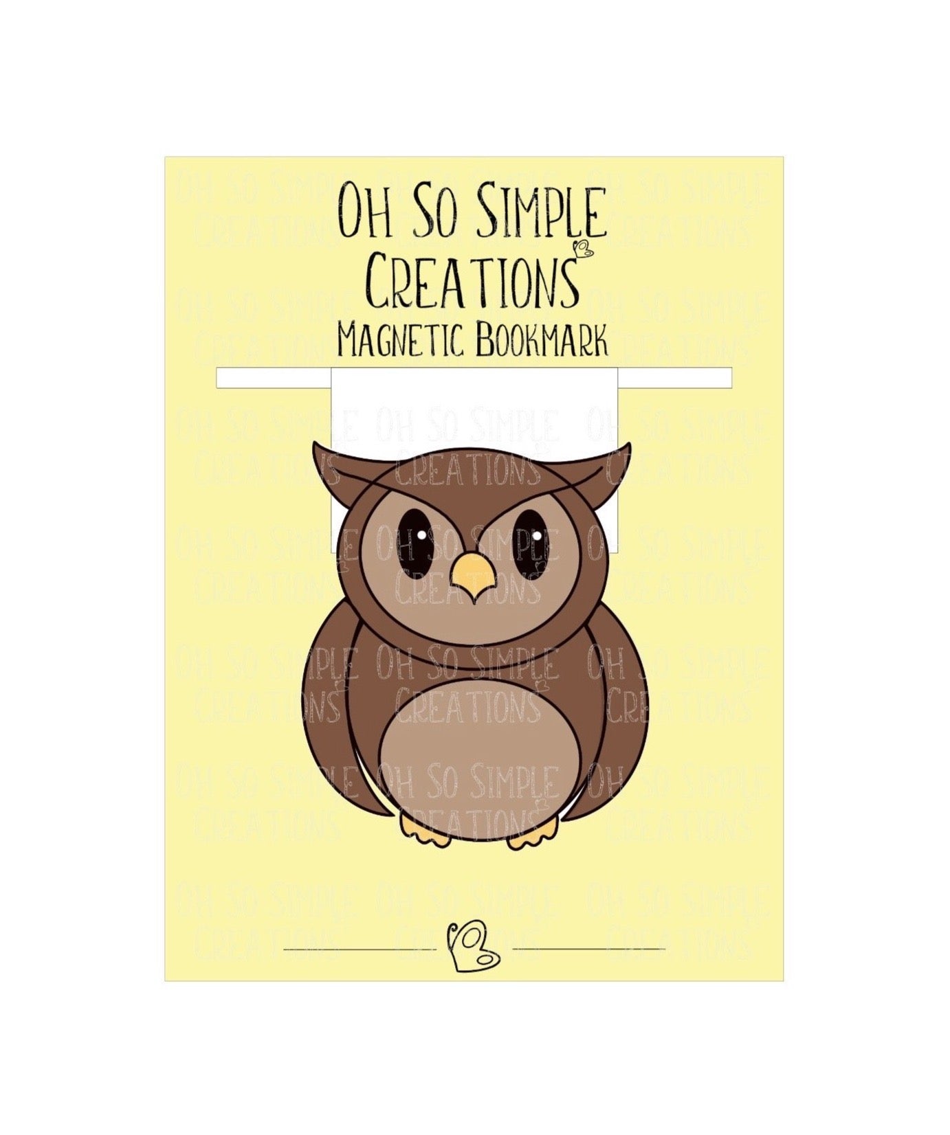 Owl Magnetic Bookmark