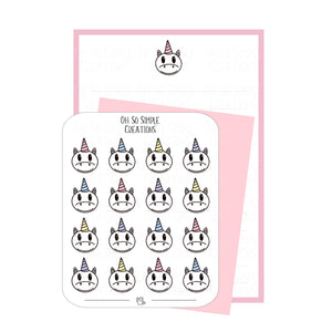 Pink Unicorn Stationery Set