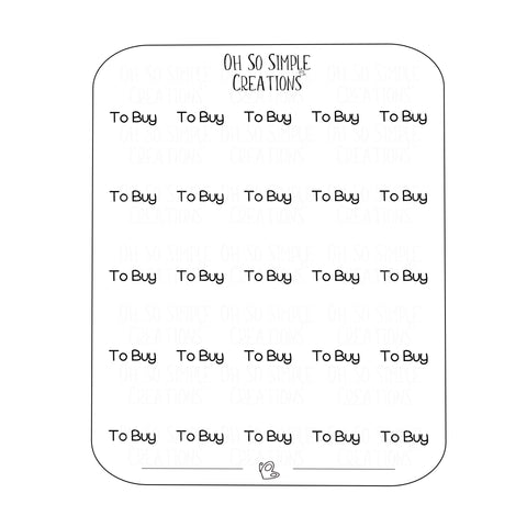 To Buy Text Sticker Sheet
