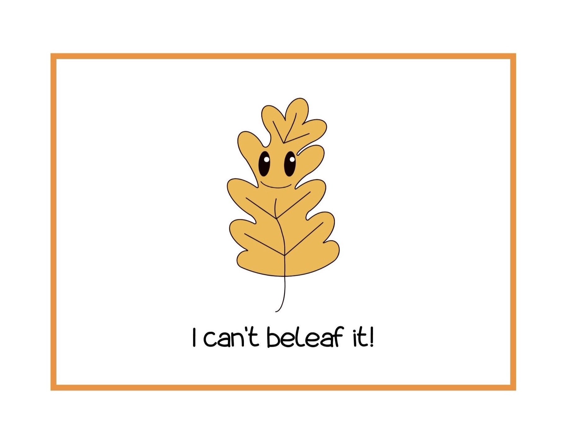 Can't Beleaf It Mini Greeting Card