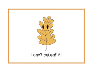 Can't Beleaf It Mini Greeting Card
