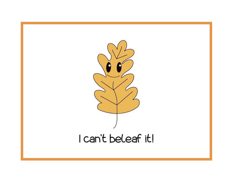 Can't Beleaf It Mini Greeting Card