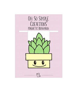 Yellow Succulent Magnetic Bookmark