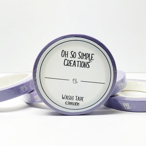 Purple Butterfly Washi Tape (With Holographic Foil)