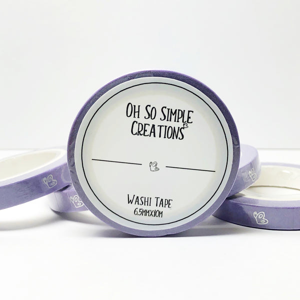 Purple Butterfly Washi Tape (With Holographic Foil)