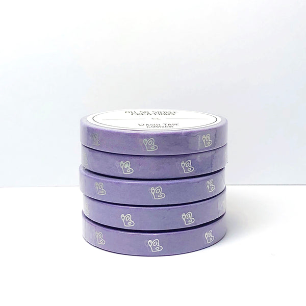 Purple Butterfly Washi Tape (With Holographic Foil)