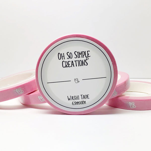 Pink Butterfly Washi Tape With Holographic Foil