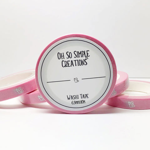 Pink Butterfly Washi Tape With Holographic Foil