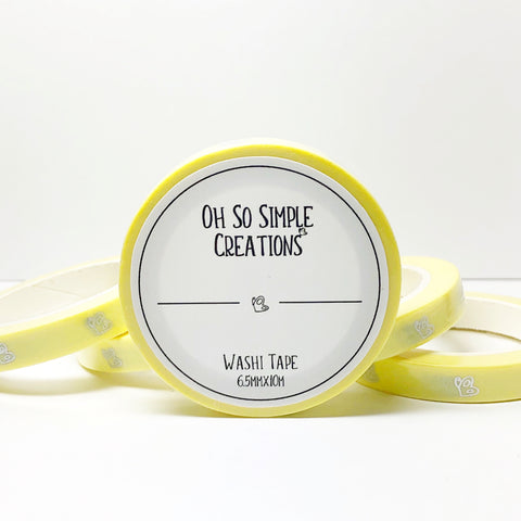 Yellow Butterfly Washi Tape With Holographic Foil