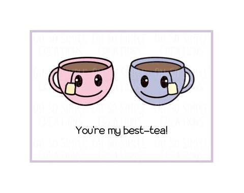 Best-Tea Mini Greeting Card