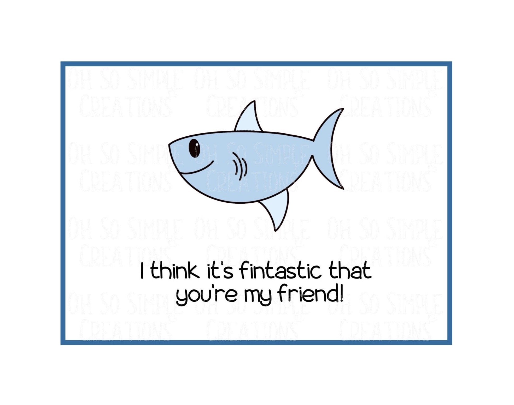 Fintastic Friend Mini Greeting Card