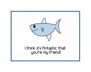 Fintastic Friend Mini Greeting Card