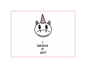 I Believe In You (Pink) Mini Greeting Card