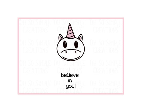 I Believe In You (Pink) Mini Greeting Card