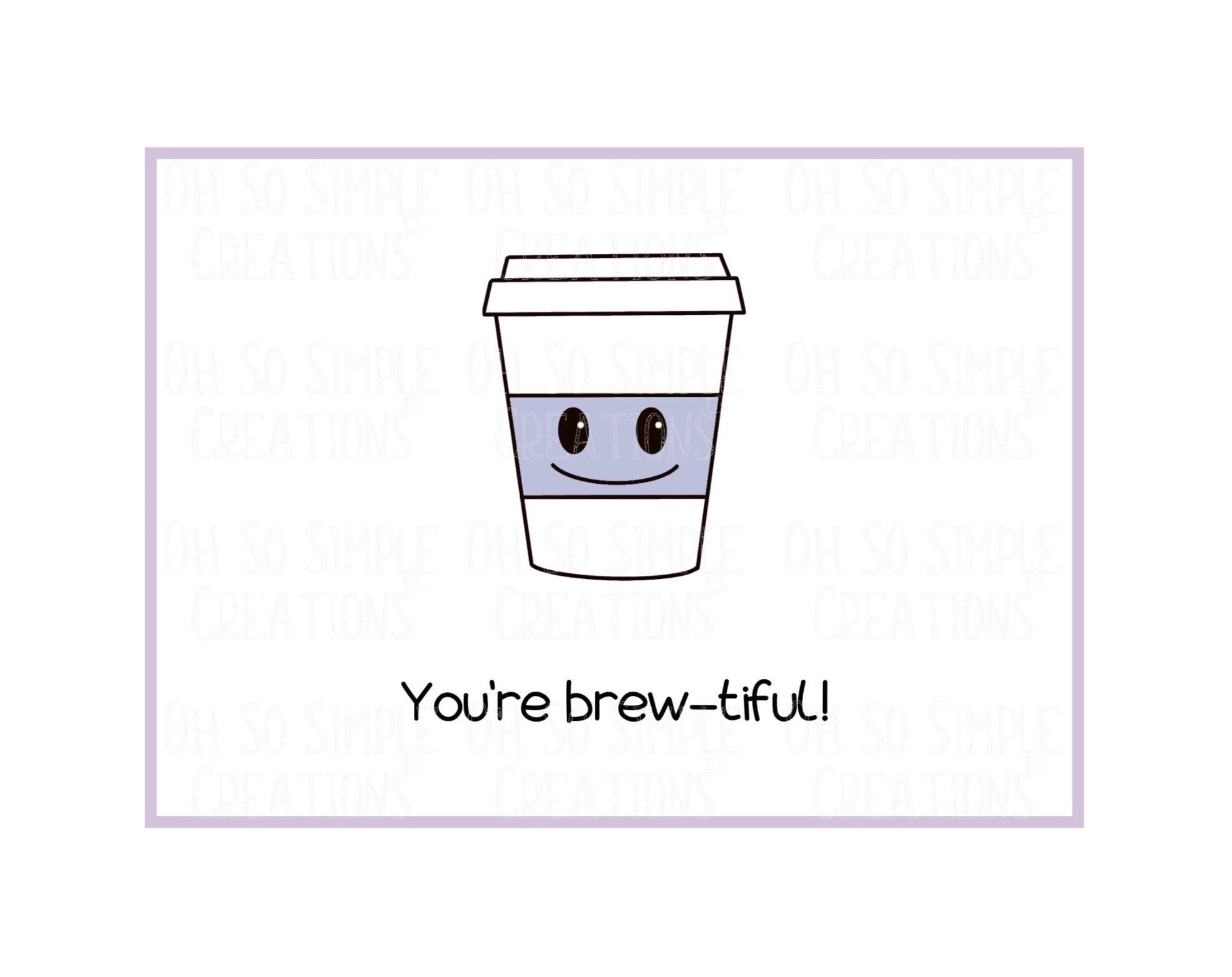 Brew-Tiful Mini Greeting Card