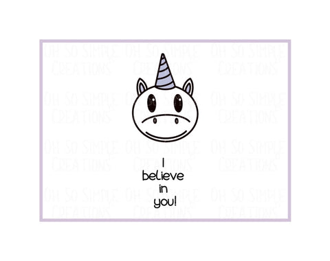 I Believe In You (Purple) Mini Greeting Card