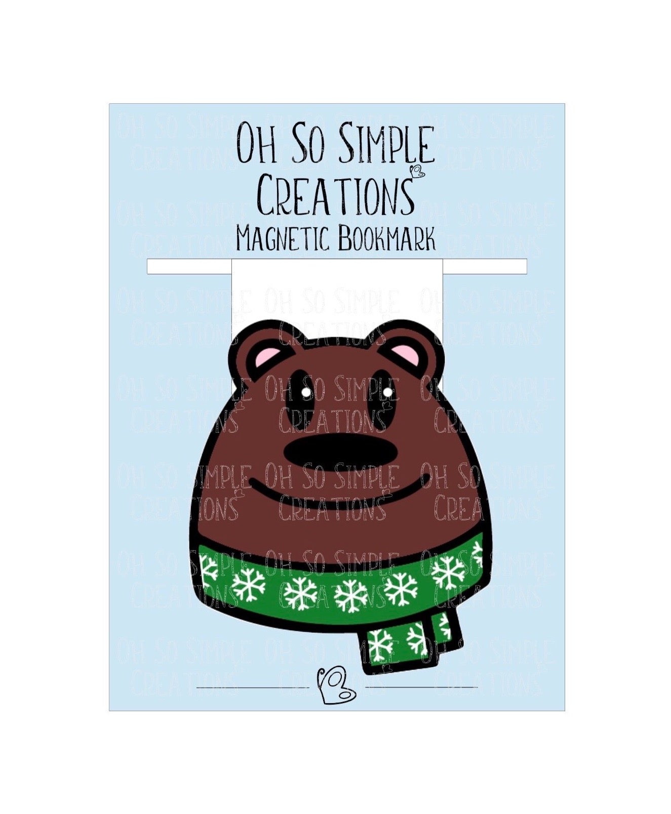 Brown Bear Magnetic Bookmark