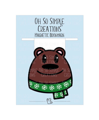 Brown Bear Magnetic Bookmark