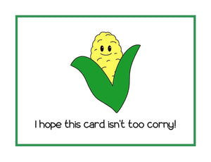 Corny Mini Greeting Card