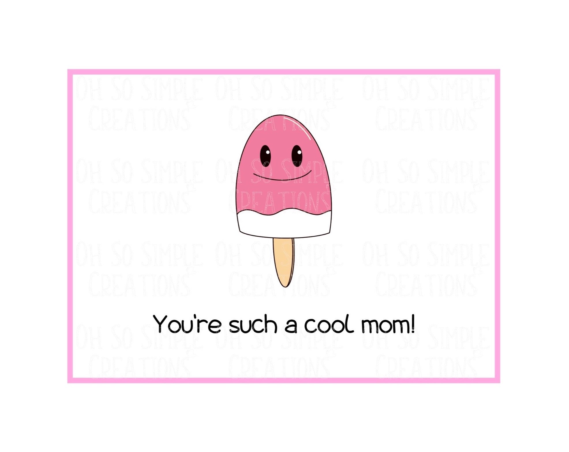 Such A Cool Mom Mini Greeting Card