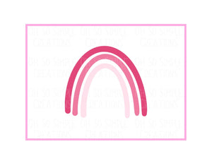 Pink Rainbow Mini Greeting Card