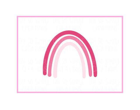 Pink Rainbow Mini Greeting Card